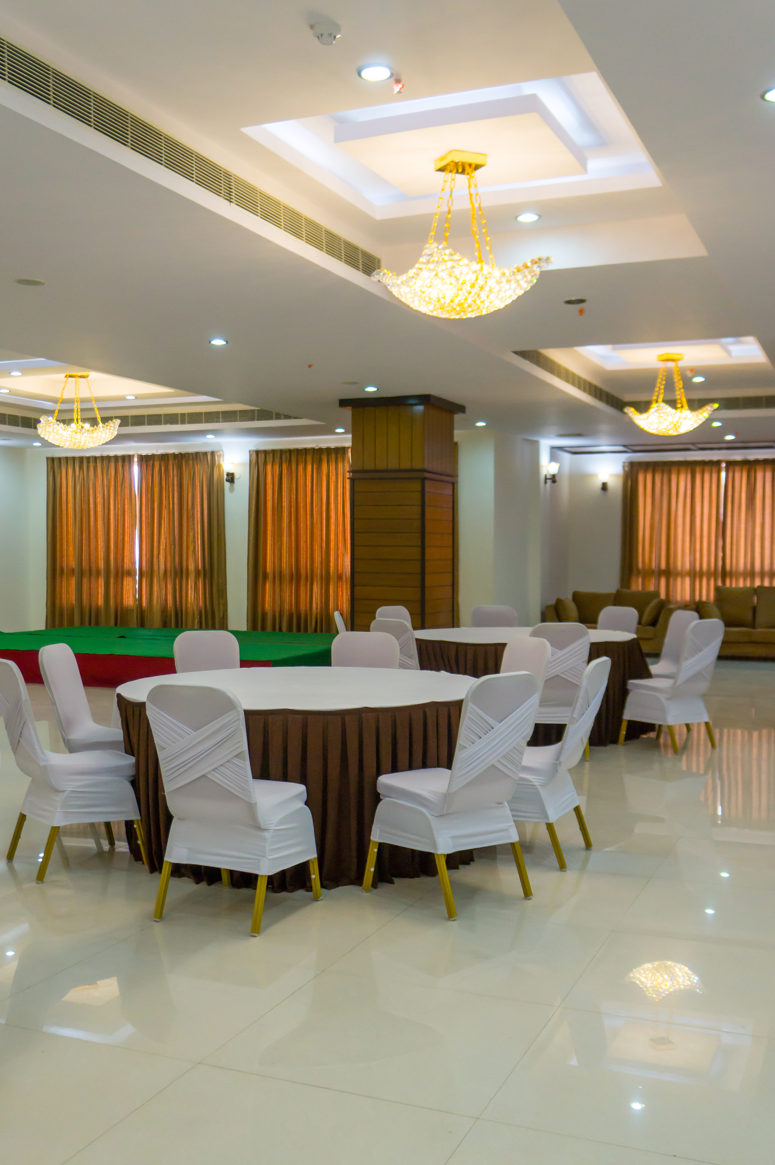 Banquet hall setup