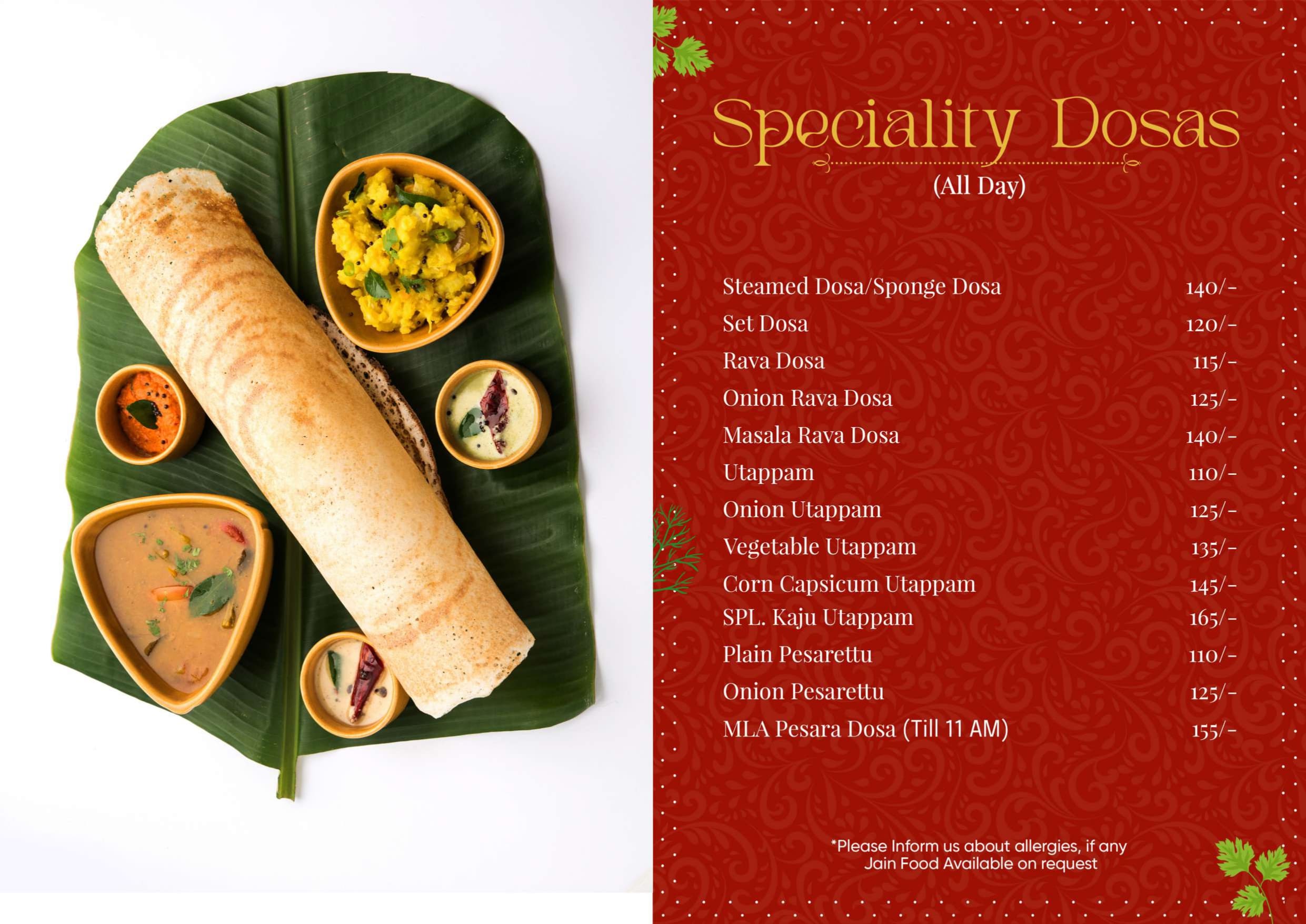 Restaurant menu page 3