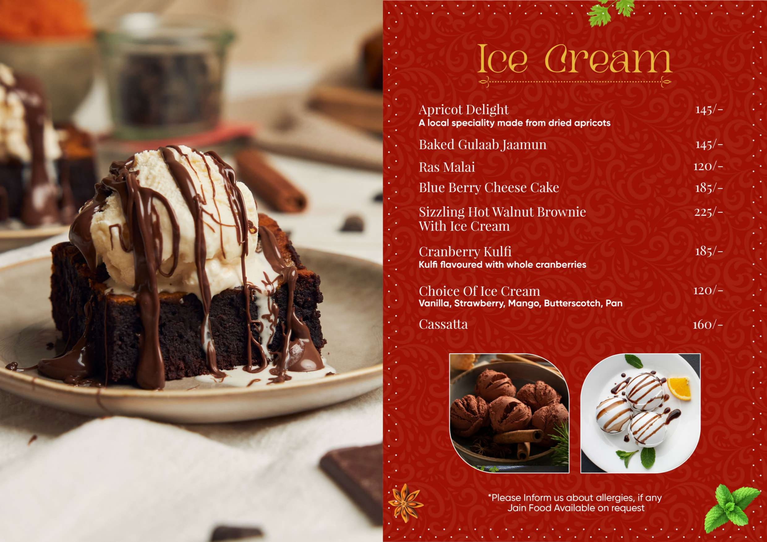 Restaurant menu page 12